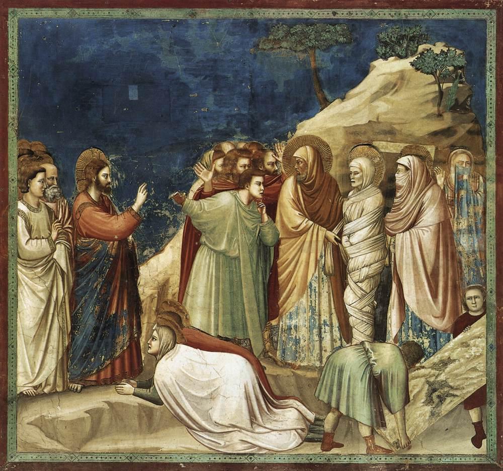 Giotto di Bondone No. 25 Scenes from the Life of Christ 9. Raising of Lazarus WGA09204