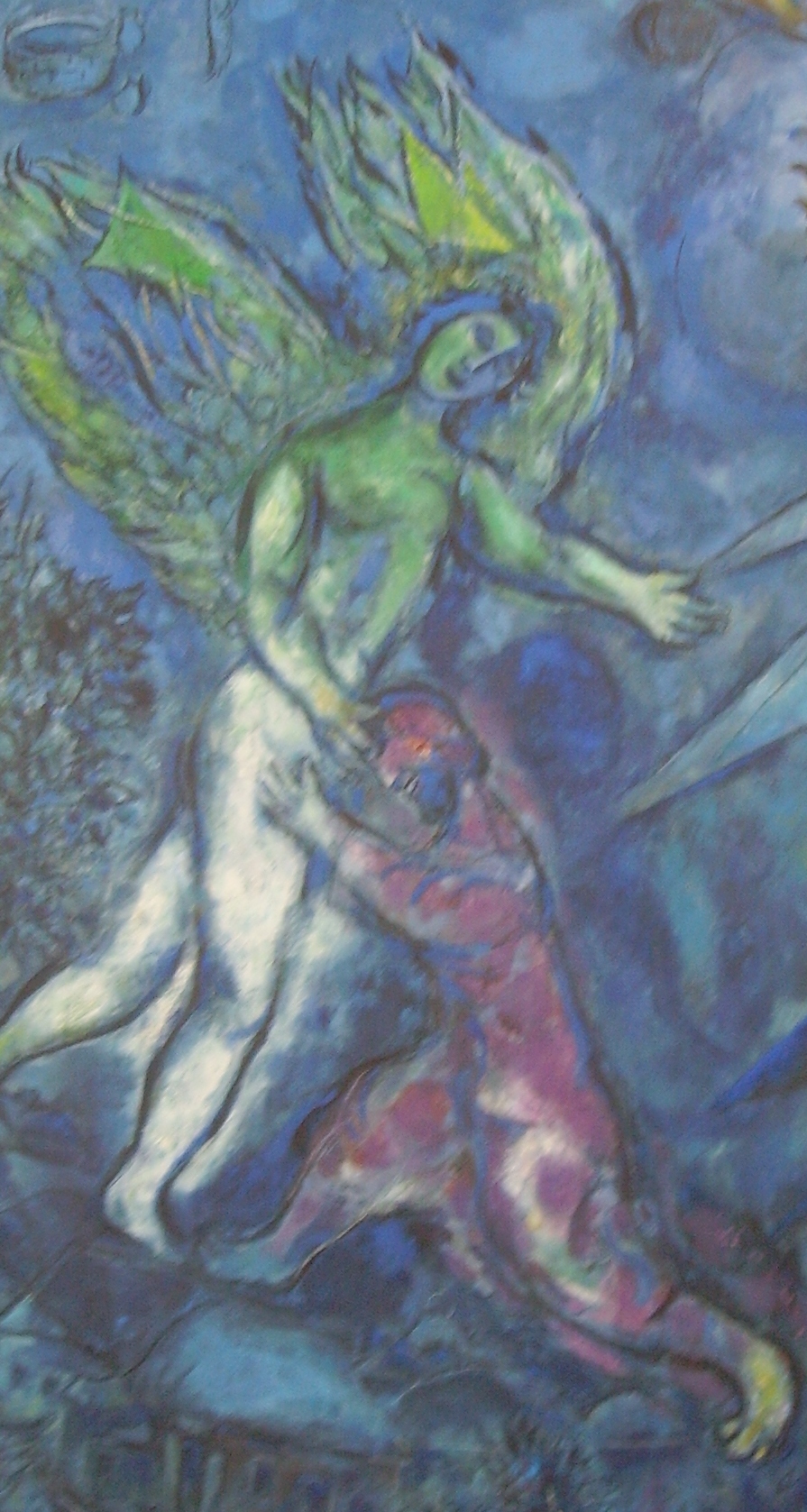 Giacobbe lotta con Dio - Chagall